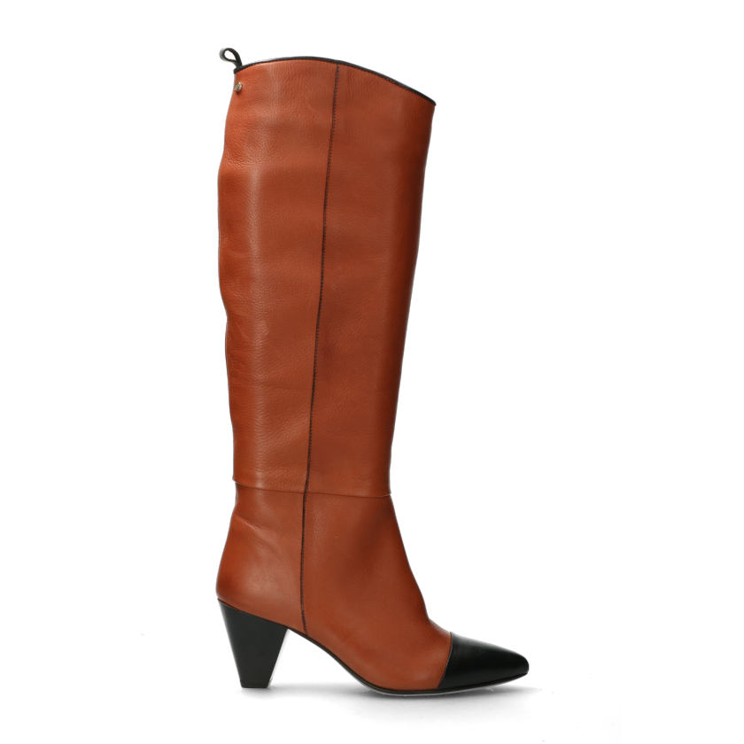 cognac boots