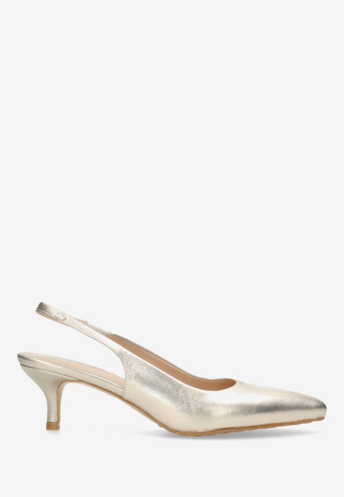 Light on sale gold pumps